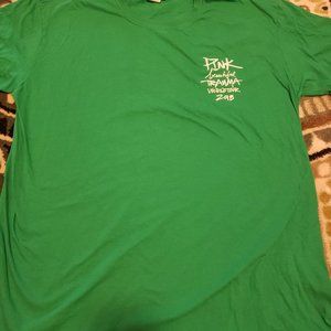 Green Pink Beautiful Trauma World Tour 2018 Local Crew T-Shirt  Size XL